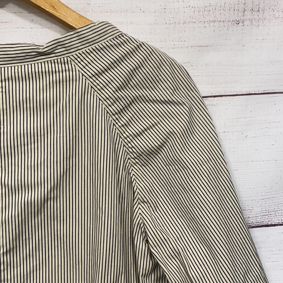 beige striped * GAP * drawstring neckline jacket S - Picture 10 of 13